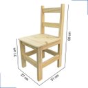 Ver imagem 4 de Conjunto Mesa Infantil De Madeira Resistente com 2 Cadeiras De Madeira