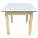 Ver imagem 1 de Conjunto Mesa Infantil De Madeira Resistente com 2 Cadeiras De Madeira