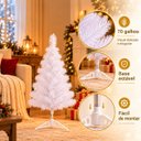 Ver imagem 5 de Árvore de Natal Branca 90cm 70 Galhos Classic Decoração Natalina