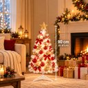 Ver imagem 3 de Árvore de Natal Branca 90cm 70 Galhos Classic Decoração Natalina