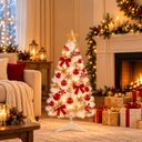 Ver imagem 2 de Árvore de Natal Branca 90cm 70 Galhos Classic Decoração Natalina