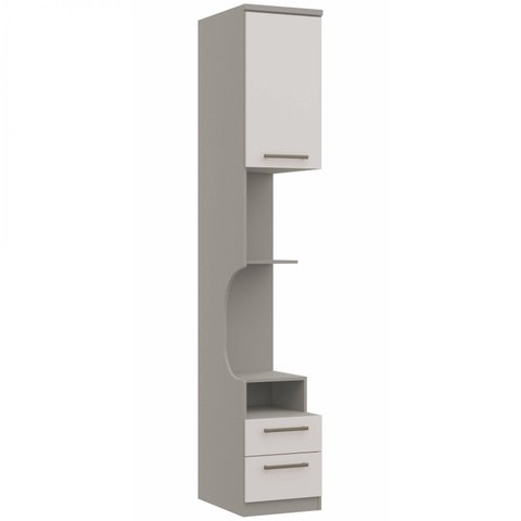 Módulo Mesa de Cabeceira 1 Porta 2 Gavetas Elegance