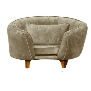 Caminha Pet Poltrona Baby Lady Tecido Veludo Divini Decor:capuccino