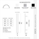 Ver imagem 6 de Puxador para Portas em Aço Inox Eros Alto Brilho Grego Metal 40cm