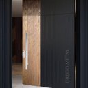 Ver imagem 3 de Puxador para Portas em Aço Inox Eros Alto Brilho Grego Metal 40cm