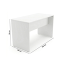 Ver imagem 3 de Escrivaninha Mesa de Escritório 120x60cm Studio Branco