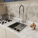 Ver imagem 5 de Cuba C/ Calha 40X40 Escorredora Sobrepor Alto Padrão