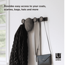 Cabideiro 4 Ganchos Rail Expresso / Preto - Umbra - 5