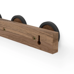 Cabideiro 4 Ganchos Rail Expresso / Preto - Umbra - 6