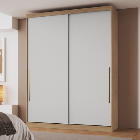 Módulo de Guarda Roupa 2 Portas 2 Gavetas Angelin e Blanc Elegance 