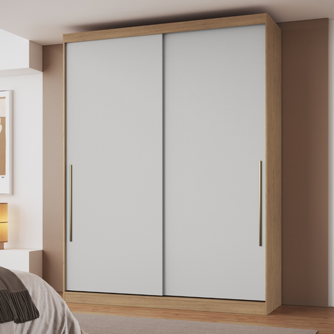 Módulo de Guarda Roupa 2 Portas 2 Gavetas Angelin e Blanc Elegance Bege