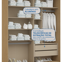 Ver mais imagens de Módulo de Guarda Roupa 2 Portas 2 Gavetas Angelin e Blanc Elegance Bege