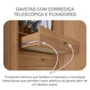 Ver imagem 5 de Guarda Roupa Casal Linea com Nicho e Cômoda Seul Cumaru 23 - Novo Horizonte