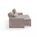 Ver mais imagens de Sofá Alabama 3 Lugares Retrátil Reclinável 1,95m Mola Bonnel em Veludo Yescasa