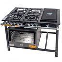 Ver imagem 1 de Fogão Industrial Tradicional 40x40 4 Bocas Chapa com Forno Itajobi Fogão Baixa Pressão 40x40