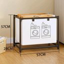 Ver imagem 2 de Cesto Roupa Suja Lavanderia Organizador Forro Removivel Dobravel Brinquedos multiuso Desmontavel Qua