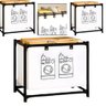 Cesto Roupa Suja Lavanderia Organizador Forro Removivel Dobravel Brinquedos multiuso Desmontavel Qua - 1