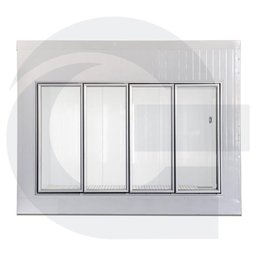 Walk in Cooler Gallant Resfriados 4 Portas Vidro sem Piso Painel 380V/3F CWRSP-04 - 3