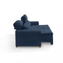 Ver mais imagens de Sofá Alabama 3 Lugares Retrátil Reclinável 1,95M Mola Bonnel em Veludo Yescasa