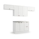 Ver imagem 4 de Cozinha Compacta 4 Peças 7 Portas 2 Gavetas 280cm com Pés