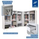 Ver imagem 4 de Closet Casal sem Portas 2 Módulos 6 Gavetas França Minastex