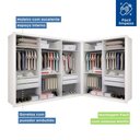 Ver imagem 3 de Closet Casal sem Portas 2 Módulos 6 Gavetas França Minastex