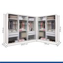 Ver imagem 6 de Closet Casal sem Portas 2 Módulos 6 Gavetas França Minastex