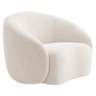 Poltrona Orgânica Luxo Recepção Amore Linho Bege - Amarena Móveis - 1