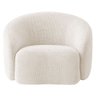 Poltrona Orgânica Luxo Recepção Amore Linho Bege - Amarena Móveis - 6