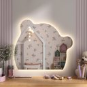 Ver imagem 3 de Espelho Led 3 Cores Infantil Dual Touch C/ Desembaçador Urso 110v