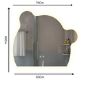 Ver imagem 6 de Espelho Led 3 Cores Infantil Dual Touch C/ Desembaçador Urso 110v