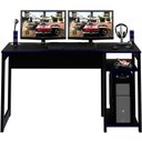 Ver imagem 4 de Mesa para Computador Gamer Espaço para 2 Monitores e Cpu Preto/azul