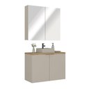 Ver imagem 6 de Conjunto de Banheiro 90cm x 145cm Nature Bege/Panna/Carvalho