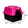 Casa para Cães Jel Plast Plástica N2 - Rosa - 3
