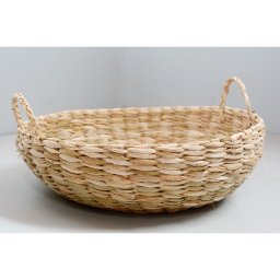 Bandeja Fruteira Fibra Natural Taboa Grande Rustico - 2