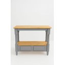 Ver imagem 1 de Aparador 2 Gavetas Pés Torneados - Cinza