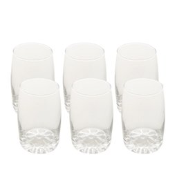 Conjunto 6 Copos de Vidro Geovana 260ml - 1