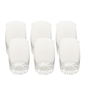 Conjunto 6 Copos de Vidro Geovana 260ml