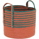 Ver imagem 4 de Jogo 6 Cesta Decorativa Organizadora Multiuso Fibra Colorido