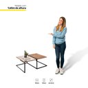 Ver imagem 3 de Mesa de Centro Decorativa Smart Estilo Industrial Demolição - Abmaza