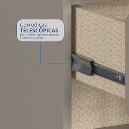 Guarda-Roupa Modulado com Ponte Casal 4 Portas 3 Gavetas Classic  - 6