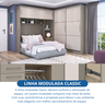 Guarda-Roupa Modulado com Ponte Casal 4 Portas 3 Gavetas Classic  - 11