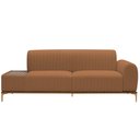 Ver imagem 6 de Sofá Molino 3 Lugares 180cm C/mesa Auxiliar Direito Pés Ouro.f Bouclé Terracota - Nexta Casa