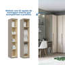 Guarda-Roupa Modulado Solteiro 8 Portas 2 Gavetas com Escrivaninha Elegance  - 5