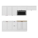 Ver imagem 1 de Composição Cozinha Olivía 5 Peças 9 Portas 2 Gavetas para Pia