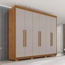 Ver imagem 3 de Guarda Roupa Elegance Plus 6 Portas 6 Gavetas MDF Cinamomo-Off 240cm Elegance