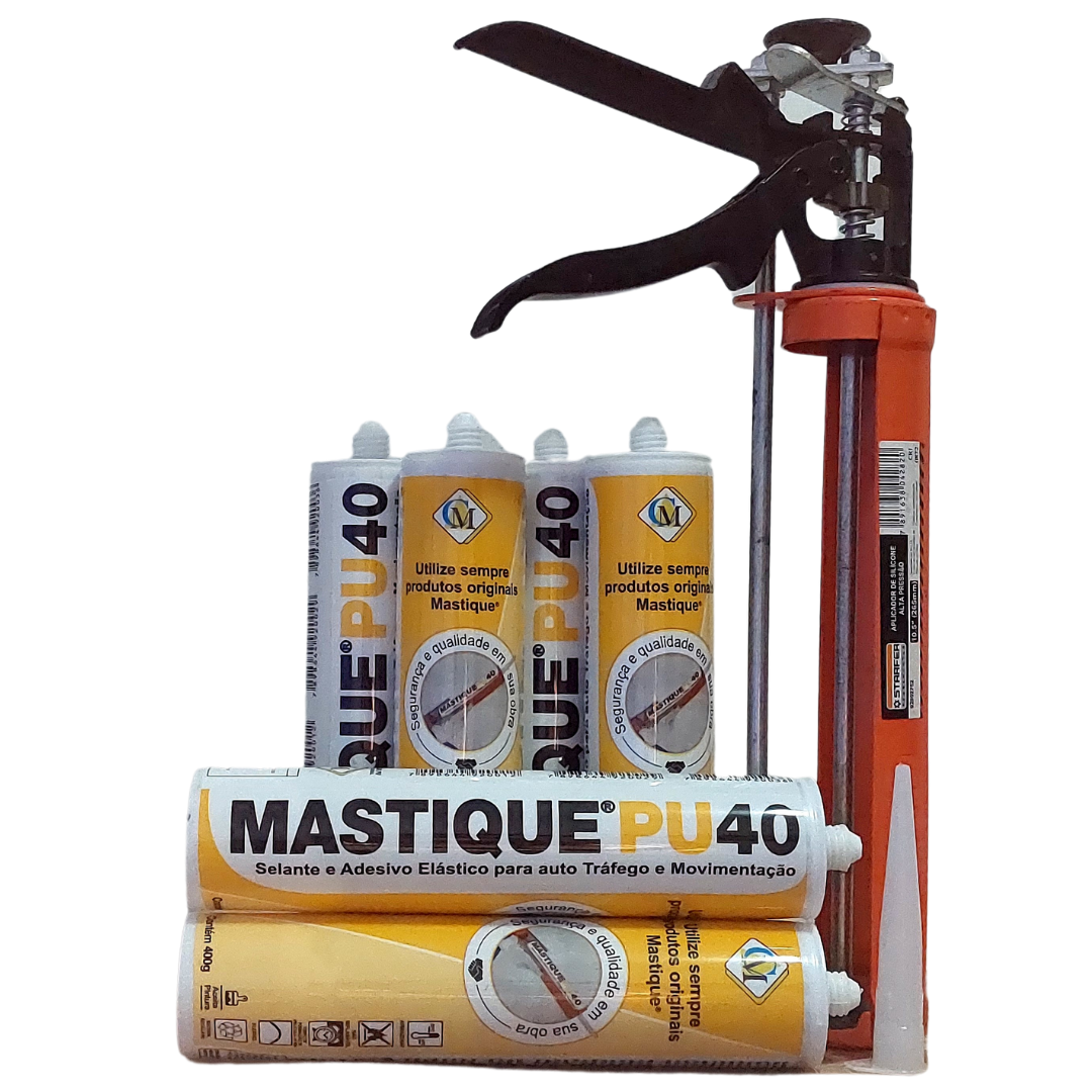 Mastique® PU 40 Original (Kit 6 Tubos + Aplicador) - 1