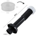 Ver imagem 2 de Conjunto Tubo de Ligação 25cm para Bacia Sanitária +anel de Vedação para Vaso Sanitário