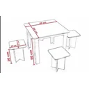 Ver imagem 2 de Mesinha Infantil com Banquetas em Mdf