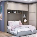 Ver imagem 1 de Ponte Casal 2 Portas de Correr 1 Gaveta 6 Nichos Classic 